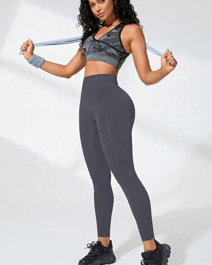 High Waist Active Leggings - Trendsi