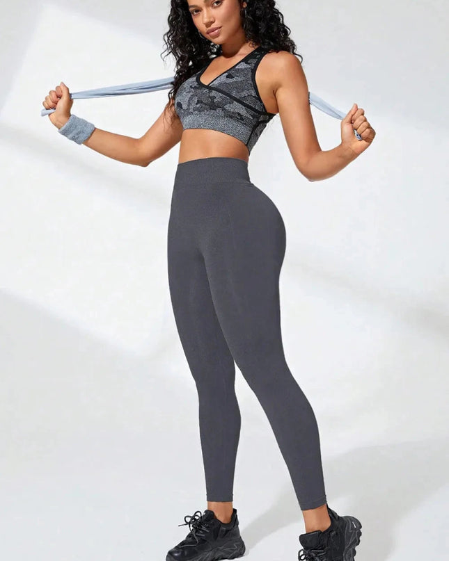 High Waist Active Leggings - Trendsi