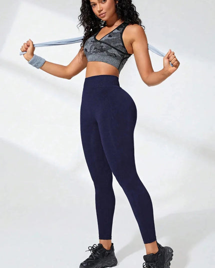 High Waist Active Leggings - Trendsi