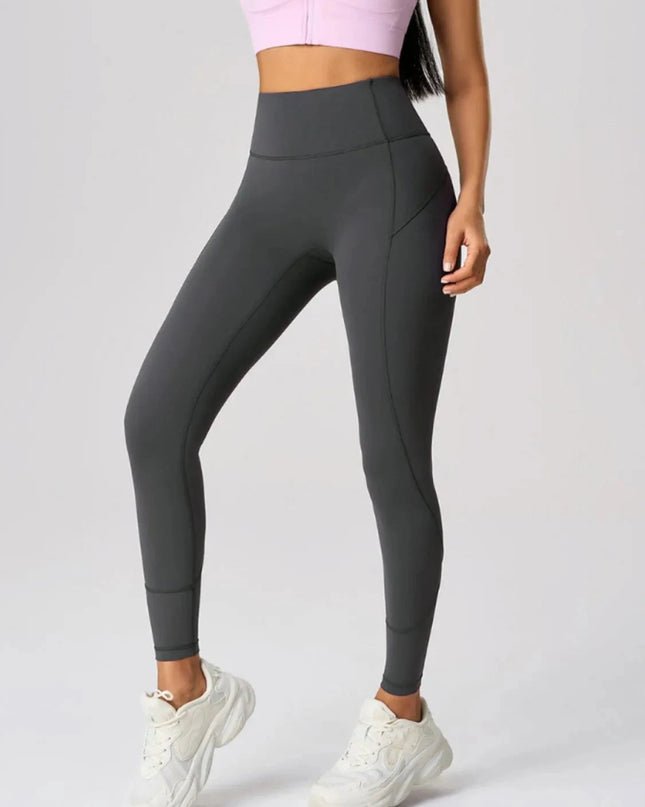 High Waist Active Leggings - Trendsi