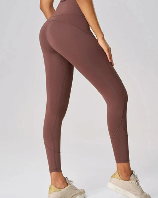 High Waist Active Leggings - Trendsi