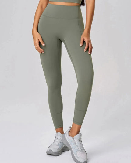 High Waist Active Leggings - Trendsi