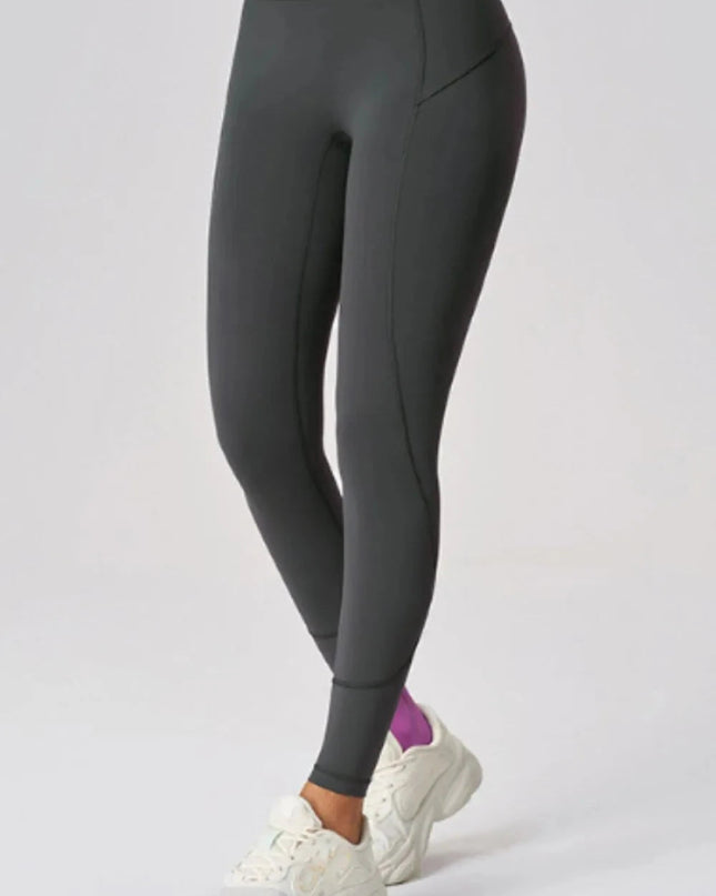 High Waist Active Leggings - Trendsi