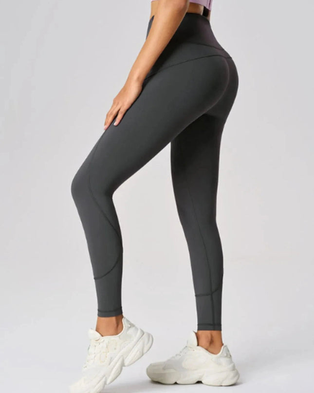 High Waist Active Leggings - Trendsi