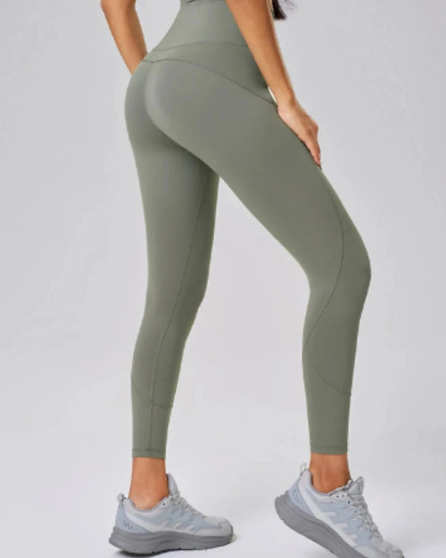High Waist Active Leggings - Trendsi