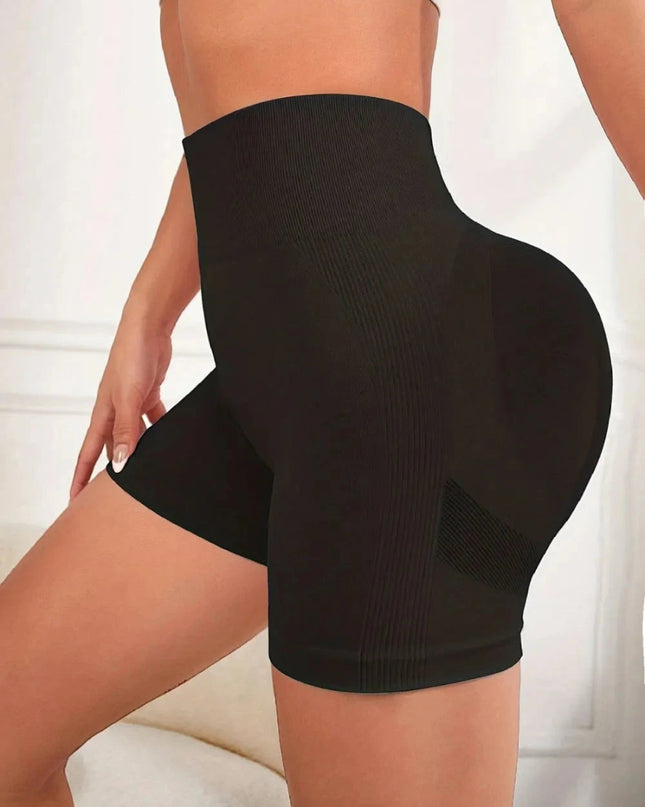 High Waist Active Shorts - Trendsi