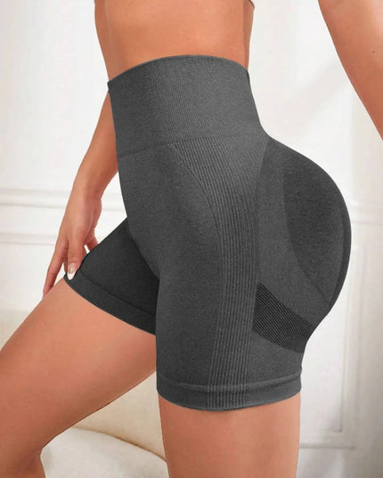 High Waist Active Shorts - Trendsi