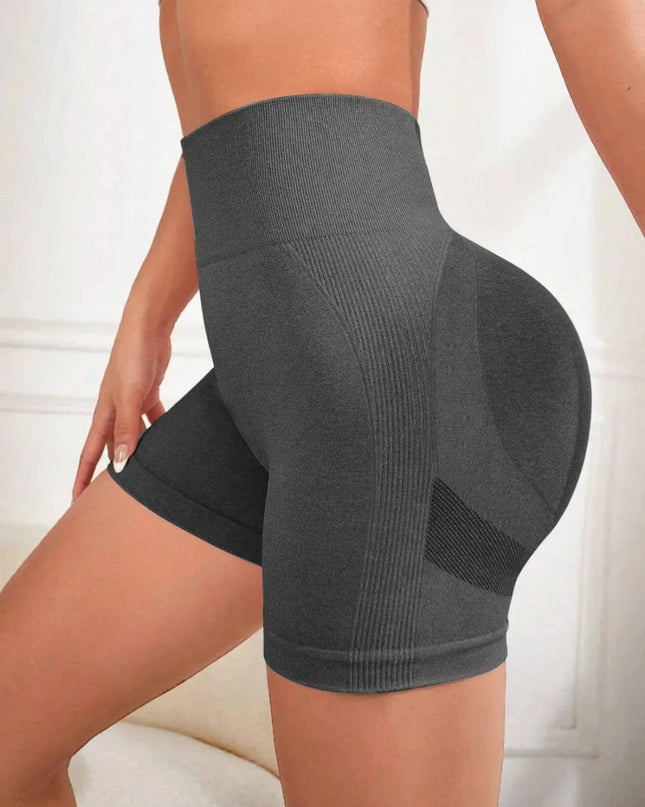 High Waist Active Shorts - Trendsi