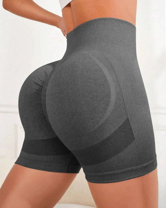 High Waist Active Shorts - Trendsi