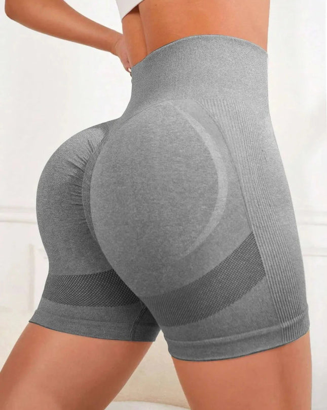 High Waist Active Shorts - Trendsi