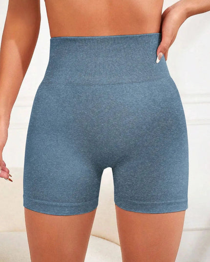 High Waist Active Shorts - Trendsi