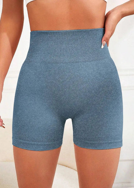 High Waist Active Shorts - Trendsi