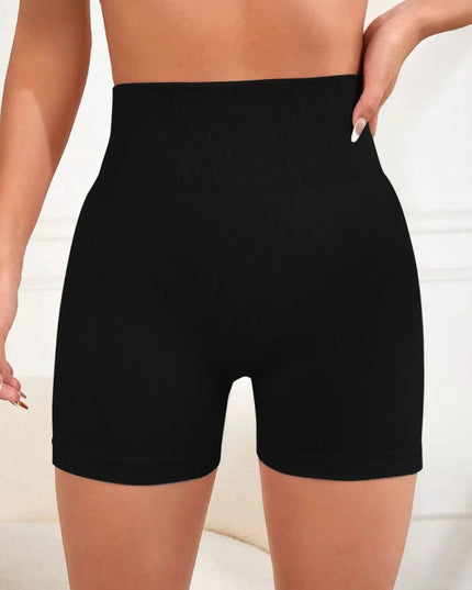 High Waist Active Shorts - Trendsi