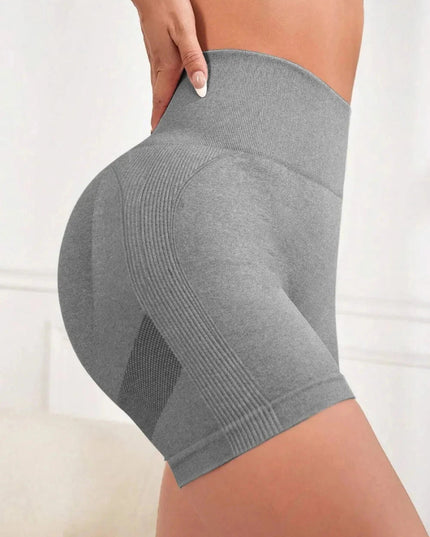 High Waist Active Shorts - Trendsi