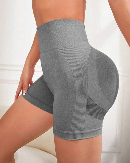 High Waist Active Shorts - Trendsi