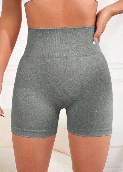 High Waist Active Shorts - Trendsi