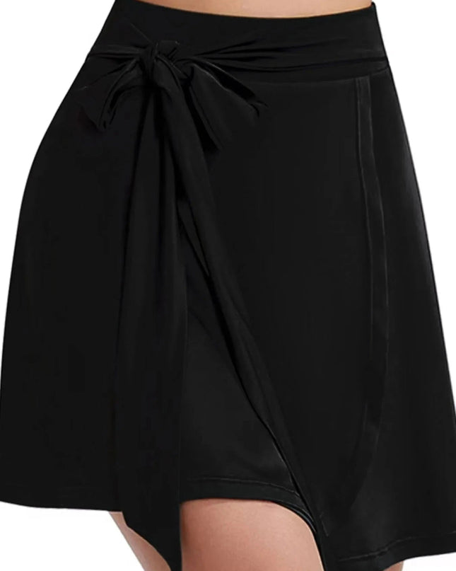 High Waist Active Skirt with Lining - Trendsi