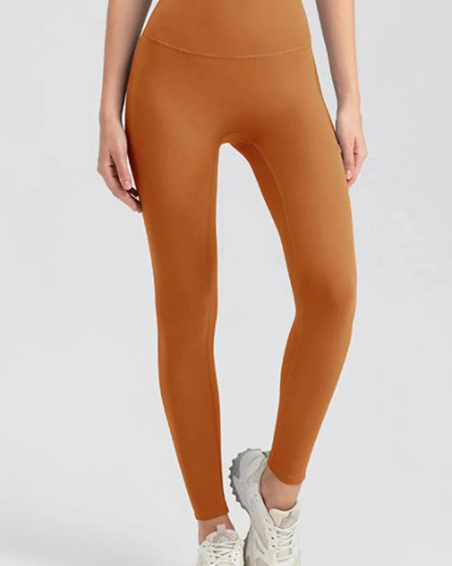 High Waist Skinny Active Pants - Trendsi