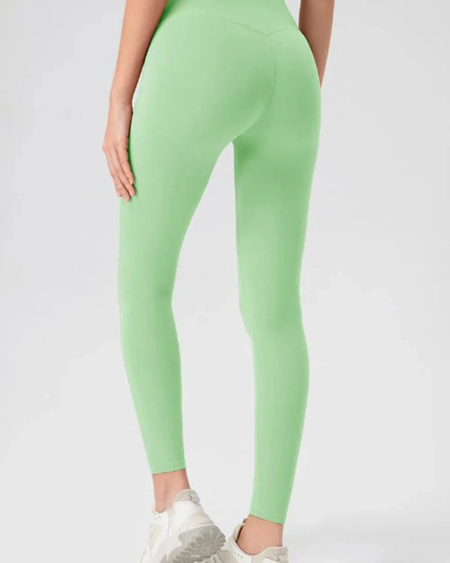 High Waist Skinny Active Pants - Trendsi
