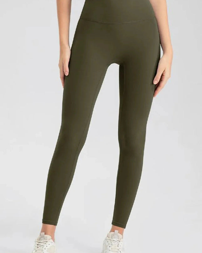 High Waist Skinny Active Pants - Trendsi