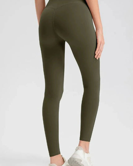 High Waist Skinny Active Pants - Trendsi