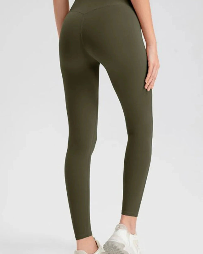 High Waist Skinny Active Pants - Trendsi