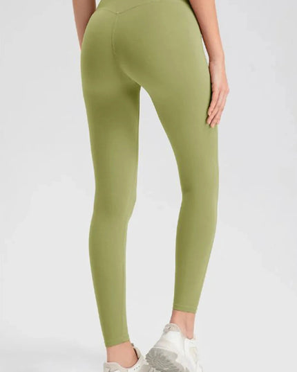 High Waist Skinny Active Pants - Trendsi