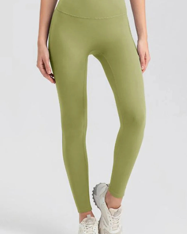 High Waist Skinny Active Pants - Trendsi