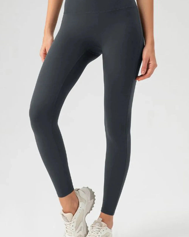 High Waist Skinny Active Pants - Trendsi