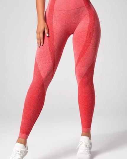 High Waistband Long Active Pants - Trendsi