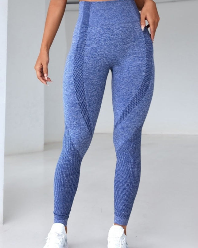 High Waistband Long Active Pants - Trendsi