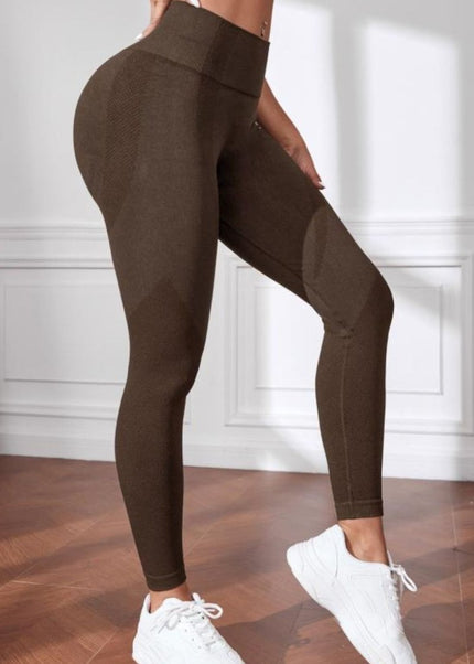 High Waistband Long Active Pants - Trendsi