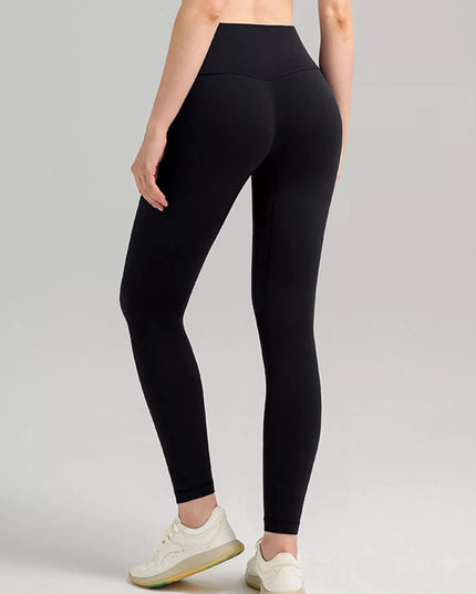 High - Waisted Seamless Active Leggings - Trendsi