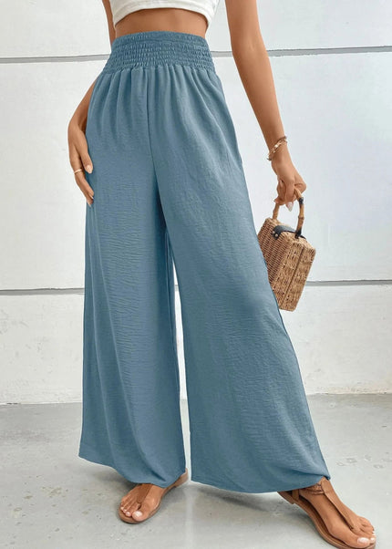High - Waisted Wide Leg Pants - Trendsi