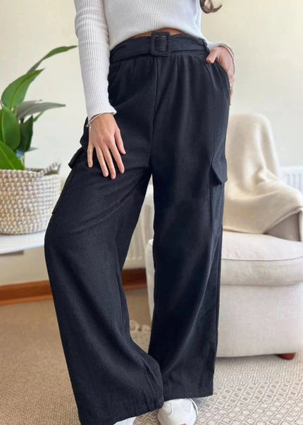 High - Waisted Wide - Leg Pants - Trendsi