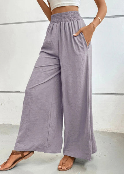 High - Waisted Wide Leg Pants - Trendsi