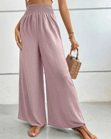 High - Waisted Wide Leg Pants - Trendsi