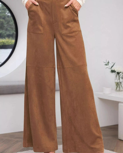 High-Waisted Wide Leg Pants