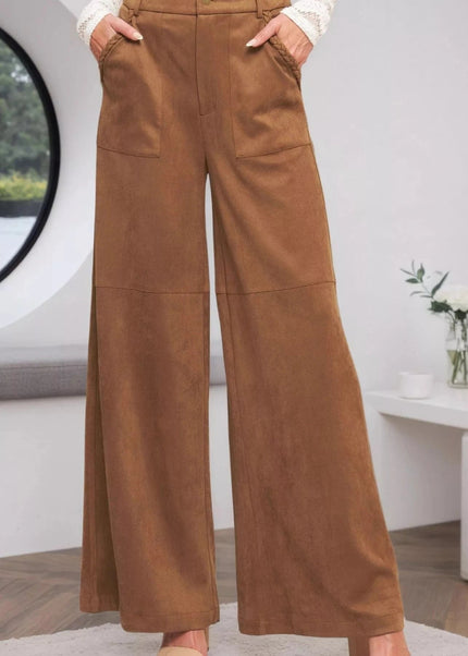 High-Waisted Wide Leg Pants