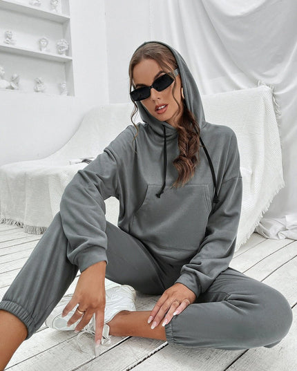 Ivy Lane Sports Hoodie and Joggers Set - Trendsi