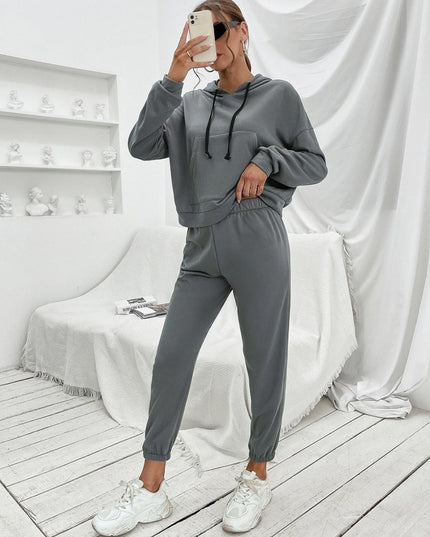 Ivy Lane Sports Hoodie and Joggers Set - Trendsi