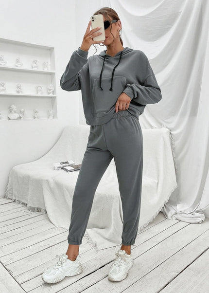 Ivy Lane Sports Hoodie and Joggers Set - Trendsi