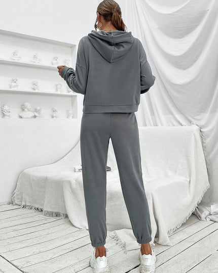 Ivy Lane Sports Hoodie and Joggers Set - Trendsi