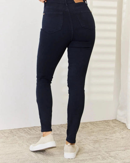 Judy Blue Full Size Garment Dyed Tummy Control Skinny Jeans - Trendsi