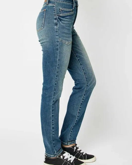Judy Blue Full Size High Waist Skinny Jeans - Trendsi