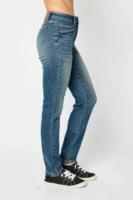 Judy Blue Full Size High Waist Skinny Jeans - Trendsi