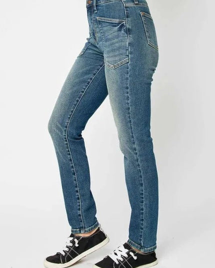 Judy Blue Full Size High Waist Skinny Jeans - Trendsi