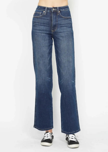 Judy Blue Full Size High Waist Tummy Control Jeans - Trendsi