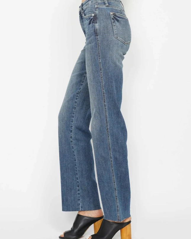 Judy Blue Full Size Tummy Control Straight Jeans - Trendsi