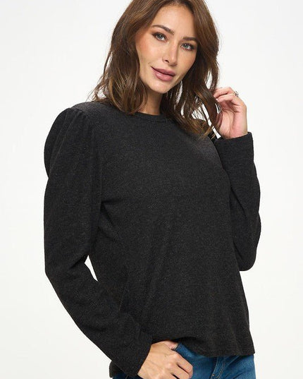 Knit Round neck Long Sleeve Top - New Arrival - Reneecollection